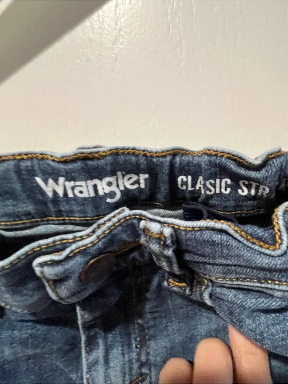 Wrangler Boys Classic Straight Leg Denim Jeans - Size 5T